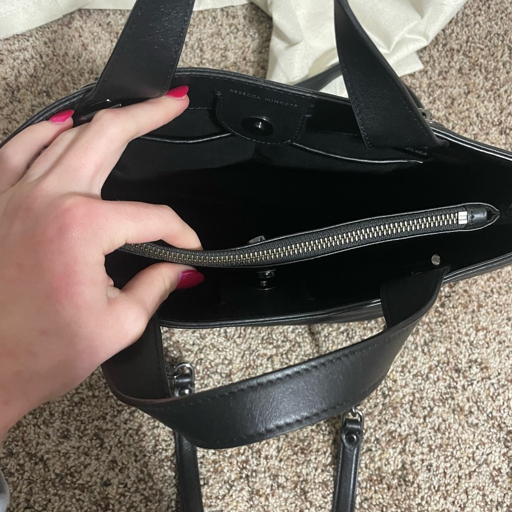 rebecca minkoff brand new black puffer purse
